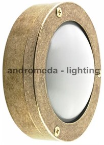 Φωτιστικό Τοίχου-Οροφής Bulkhead Ορείχαλκου G9 Ip64 67A Andromeda-67Α-Ορείχαλκος 67Α