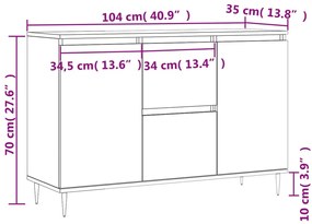 ΜΠΟΥΦΕΣ ΓΚΡΙ ΣΚΥΡΟΔΕΜΑΤΟΣ 104X35X70 ΕΚ. ΑΠΟ ΕΠΕΞΕΡΓΑΣΜΕΝΟ ΞΥΛΟ 827200