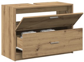 vidaXL Ντουλάπι Νιπτήρα Artisan Oak 78x37x59 εκ Μηχανικά Ξύλα
