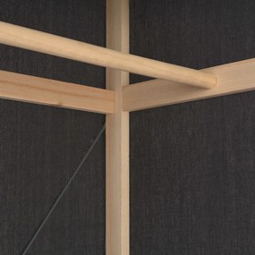 vidaXL Ντουλάπα Γκρι 79 x 40 x 170 εκ. Υφασμάτινη