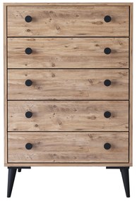Συρταριέρα ArteLibre AMARI Δρυς Μοριοσανίδα 72x43x114cm-14870044
