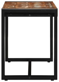 Πάγκος vidaXL Πολύχρωμος 80x35x45 cm Στερεό ξύλο αναγεννημένο