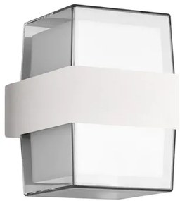 POWERTECH LED φωτιστικό τοίχου HLL-0158, 14W, 4000K, 1120lm, IP65, λευκό