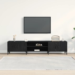 vidaXL Ντουλάπα Τηλεόρασης Μαύρο Δρυς 180x31,5x40 εκ Επεξεργασμένο Ξύλο