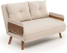 Διθέσιος Καναπές Κρεβάτι Κρέμα COSMO 78x120x82