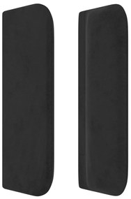 vidaXL Κεφαλάρι με Πτερύγια Μαύρο 83x16x78/88 εκ. Βελούδινο