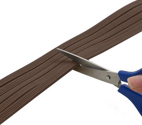 vidaXL Αυτοκόλλητη σφραγίδα παραθύρου 8 x 3 mm 50 μ Καφέ EPDM αφρός