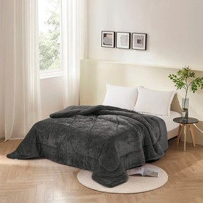 Κουβερτοπάπλωμα Vienna Anthracite Anna Riska Ημίδιπλο 160x220cm Πολυέστερ