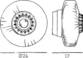 Απλίκα Τοίχου New Wave Optic Wall with Eyeball Ø26cm Οπάλ