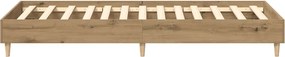 vidaXL Πλαίσιο κρεβατιού χωρίς στρώμα Artisan Oak 75x190 cm