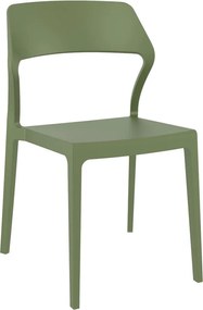 Καρέκλα Πολυπροπυλενίου Snow Olive Green 52X56X83εκ.