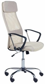 Καρέκλα γραφείου Berwyn 346, Beige, 118x63x63cm, 12 kg, Με μπράτσα, Με ρόδες, Μηχανισμός καρέκλας: Κλίση | Epipla1.gr