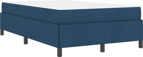 vidaXL Κρεβάτι με ελατήρια Μπλε 120 x 190 cm ύφασμα