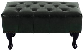 Ταμπουρέ Υποπόδιο ΕΜΜΑ τύπου CHESTERFIELD PU Κυπαρισσί 80x45x39Y εκ. 80x45x39 εκ.