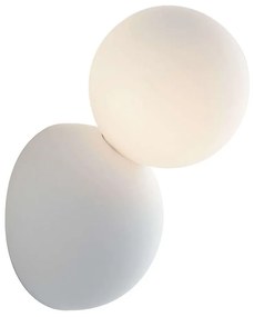Φωτιστικό Τοίχου - Απλίκα Kiss I-KISS-AP 1xG9 Led 10x12,2x19cm White Luce Ambiente Design Plaster