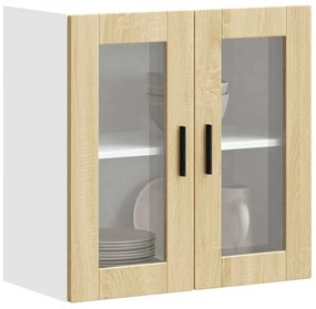 Ντουλάπι τοίχου κουζίνας με γυάλινη πόρτα Porto Δρυς Sonoma