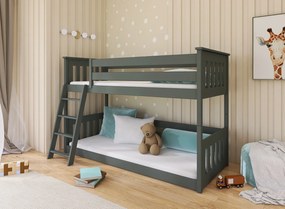 KEVIN 80x160 graphite bunk bed Lano Furniture