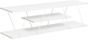Έπιπλο τηλεόρασης Tars pakoworld λευκό 120x30x33εκ