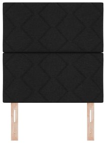 vidaXL Υφασμάτινο Κεφαλάρι Geometric με κεφαλάρι Μαύρο 80 cm ύφασμα