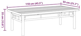 ΤΡΑΠΕΖΑΚΙ ΣΑΛΟΝΙΟΥ 110X55X35 ΕΚ. ΑΠΟ ΜΠΑΜΠΟΥ 366470