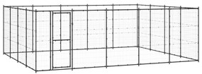 vidaXL Κλουβί Σκύλου Εξωτερικού Χώρου 24,2 μ² από Ατσάλι