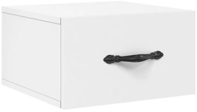 vidaXL Κομοδίνο Επιτοίχιο Λευκά 35 x 35 x 20 εκ.