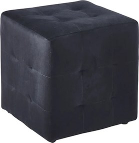 CONY Σκαμπό Βοηθητικό, Ύφασμα Velure Μαύρο   1τμχ