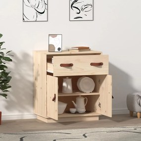 vidaXL Ντουλάπι 65,5 x 40 x 75 εκ. από Μασίφ Ξύλο Πεύκου