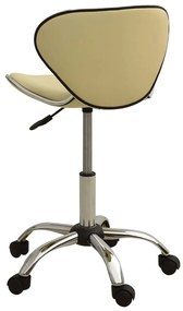 vidaXL 323677  Salon Spa Stool Cream Faux Leather