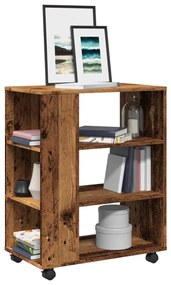 Ντουλάπι Τροχήλατο Μαύρο Παλιό Ξύλο εκ. από Μοριοσανίδα