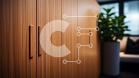 Intra Συλλεκτικό Ξύλινο Παζλ Plywood  4mm - Ξύλινο ντουλάπι με ανοιχτή πόρτα και φυτό σε γλάστρα Σε Ξύλινο Κουτί - Διαστάσεις Puzzle: 10x10 cm – 25 κομμάτια