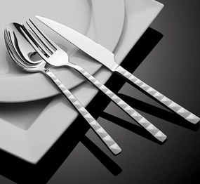 Σετ Μαχαιροπίρουνα από Ανοξείδωτο Ατσάλι (24 τεμάχια) d97 Silver