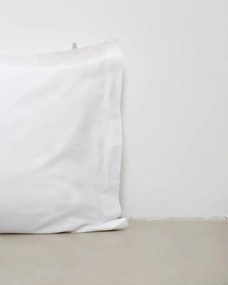 Βαμβακερή Λευκή Ξενοδοχειακή Μαξιλαροθήκη Oxford 3 Πλευρές Denise