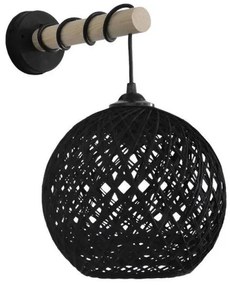 Απλίκα Φωτιστικό Τοίχου SILK-01/ΑΡ STICK Φ20 Μαύρο 31-1155 Heronia-31-1155-Μαύρο 31-1155