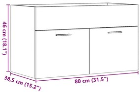 ΝΤΟΥΛΑΠΙ ΝΙΠΤΗΡΑ SONOMA ΔΡΥΣ 80 X 38,5 X 46 ΕΚ. ΑΠΟ ΕΠΕΞ. ΞΥΛΟ 856209