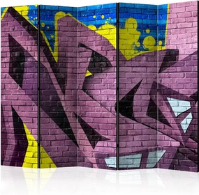 Διαχωριστικό με 5 τμήματα - Street art - graffiti II [Room Dividers]