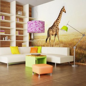 Φωτοταπετσαρία - giraffe - walk 350x270