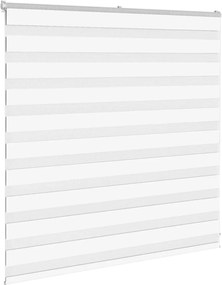 vidaXL Ζέβρα τυφλή Λευκό Πλάτος υφάσματος 145,9 εκ. Πολυεστέρας