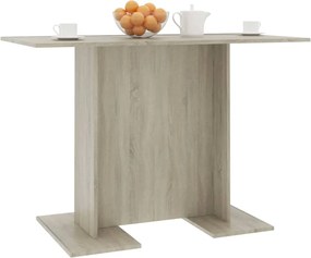 vidaXL Τραπεζαρία Sonoma Δρυς 110 x 60 x 75 εκ. από Επεξ. Ξύλο