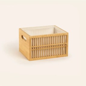 Stewehome φυσικό καλάθι από μπαμπού Πολύχρωμο 27x22 cm