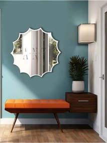 Stewehome Ασύμμετρος καθρέφτης τοίχου από γυαλί 60x60 cm
