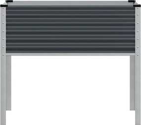 vidaXL Γλάστρα Κήπου Ανθρακί 100x45x90 εκ. Ατσάλινη