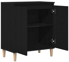 vidaXL Μπουφές Μαύρος Δρυς 60x35x70 εκ, Επεξεργασμένο Ξύλο