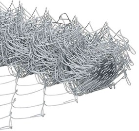 vidaXL Φράχτης αλυσίδας Ασημί 10 x 1,2 μ Γαλβανισμένος χάλυβας