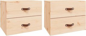 vidaXL Κομοδίνα Επιτοίχια 2 τεμ. 50 x 36 x 40 εκ.