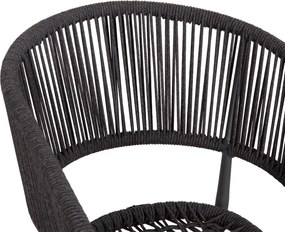 ΠΟΛΥΘΡΟΝΑ ΑΛΟΥΜΙΝΙΟΥ EULO HM5783.21 ΓΚΡΙ-ΤWISTED RATTAN ΓΚΡΙ 57x63x77Υεκ.