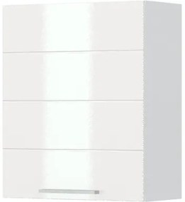 Ντουλάπι κρεμαστό Hudson V7-60-1K-Λευκό - Λευκό γυαλιστερό