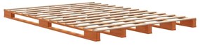vidaXL Κρεβάτι από Παλέτες Καφέ Κεριού 140x200 εκ. Μασίφ Ξύλο Πεύκου