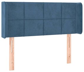 Κεφαλάρι με Πτερύγια Σκούρο Μπλε 103x16x78/88 εκ. Βελούδινο 3118814