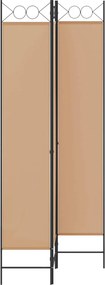 vidaXL 3-Panel Room Divider Μπεζ 120 x 220 cm Ύφασμα